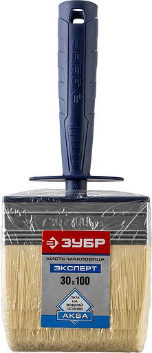 ЗУБР АКВА, 3 х 10 см, искусственная щетина, пластмассовый корпус, для воднодисперсионных и акриловых ЛКМ, макловица (01817-10) фото 2