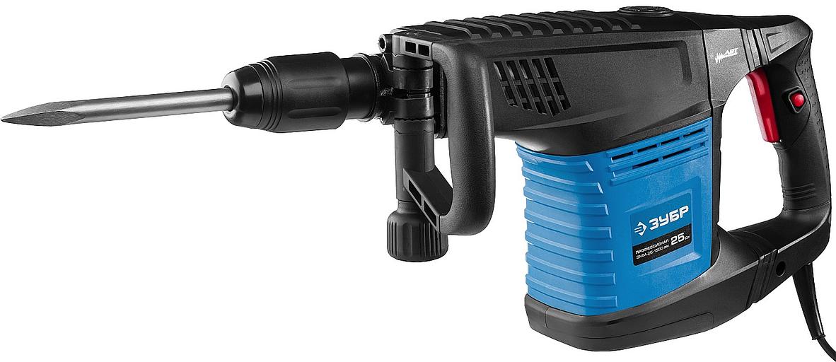 ЗУБР 25 Дж, 1500 Вт, АВТ, отбойный молоток SDS-Max, Профессионал (ЗММ-25-1500 ЭВК) фото 1