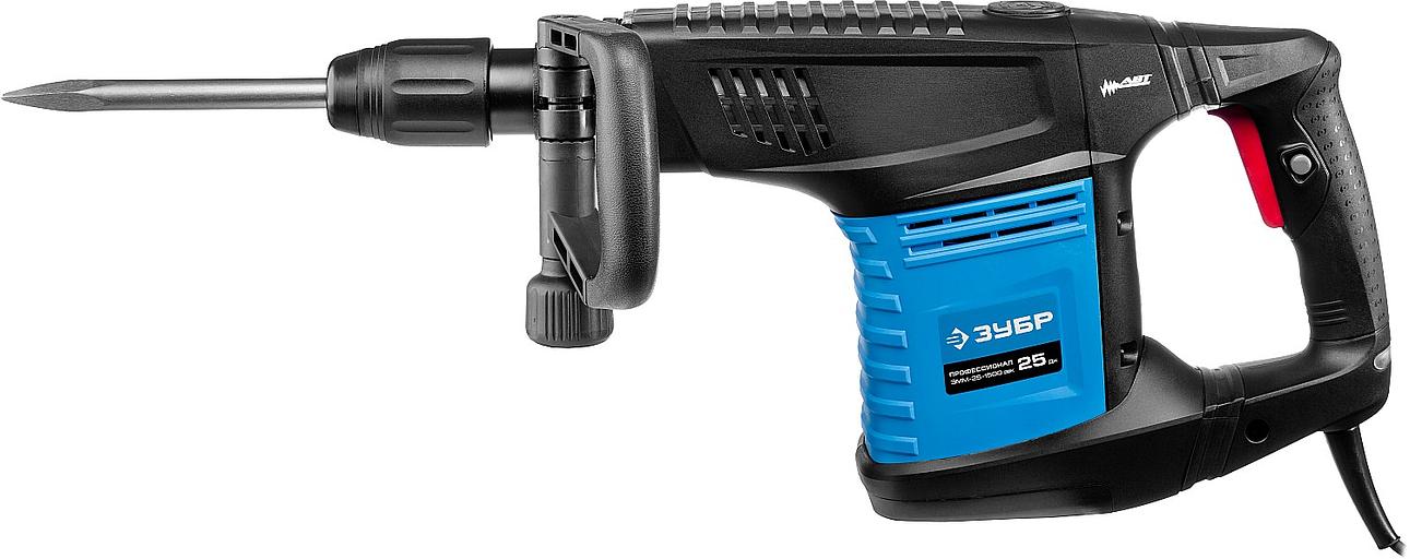 ЗУБР 25 Дж, 1500 Вт, АВТ, отбойный молоток SDS-Max, Профессионал (ЗММ-25-1500 ЭВК) фото 4