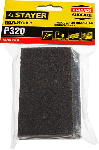 STAYER P320, 100 x 68 x 42 x 26 мм, водостойкая, четырехсторонняя угловая шлифовальная губка (3561-320) фото 2