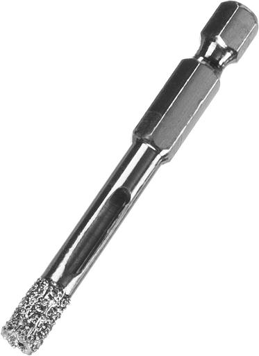 ЗУБР АВК, d 6 мм, (HEX 1/4″, 15 мм кромка), вакуумное алмазное трубчатое сверло, Профессионал (29865-06) фото 1
