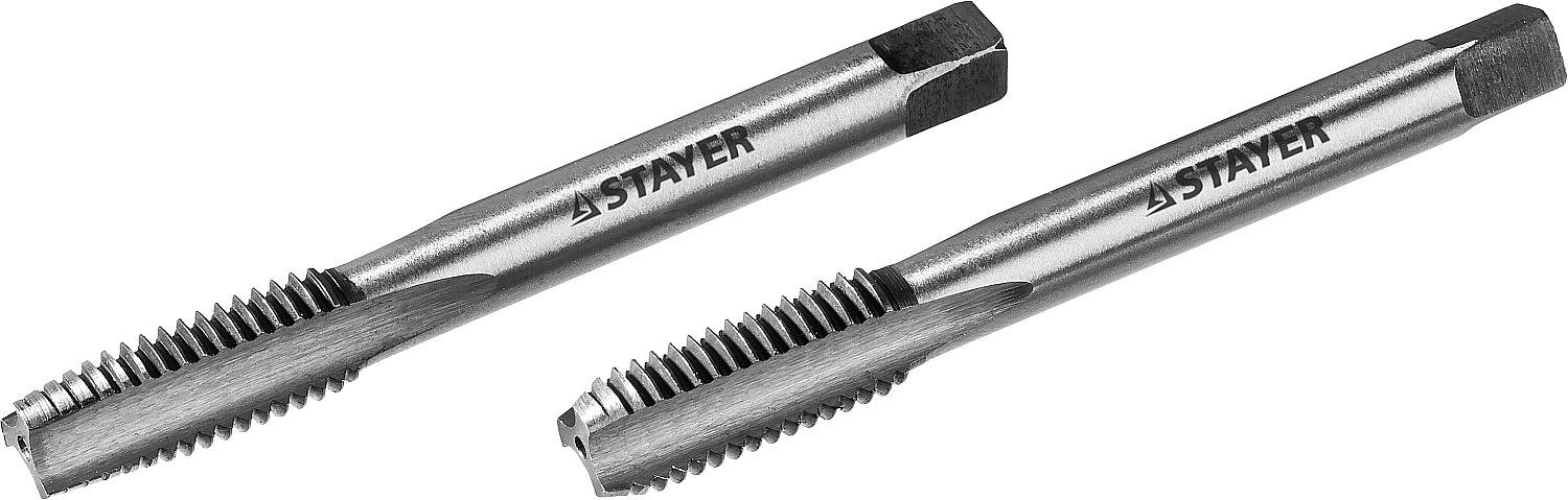 STAYER M10 х 1.5, 2 шт, комплект метчиков (28025-10-1.5-H2) фото 2