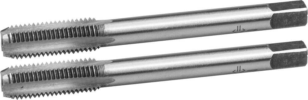 ЗУБР М8 x 1.0 мм, сталь 9ХС, комплект ручных метчиков (4-28006-08-1.0-H2) фото 1