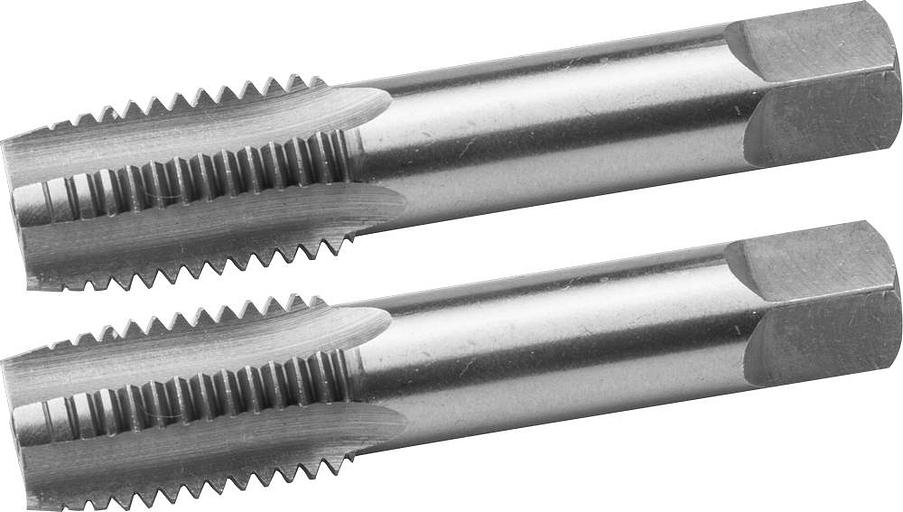 ЗУБР М10 x 1.0 мм, сталь 9ХС, комплект ручных метчиков (4-28006-10-1.0-H2) фото 1