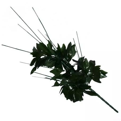 Подбукетник 13 веток 11 голов с 13 резными листами и 2 добавками 80см 004-005/029 фото 1