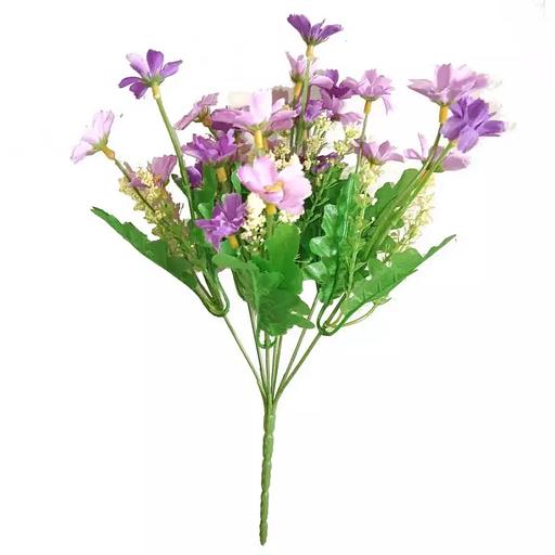 Букет ромашек полевых (7 веток - 20-25 цветков) 911-011 31см фото 2