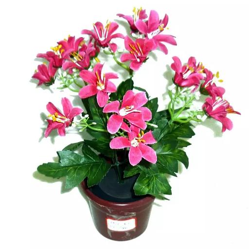 Букет цветов в горшочке 911-01 25см фото 2