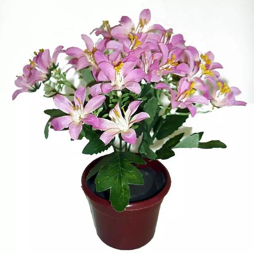 Букет цветов в горшочке 911-01 25см фото 4