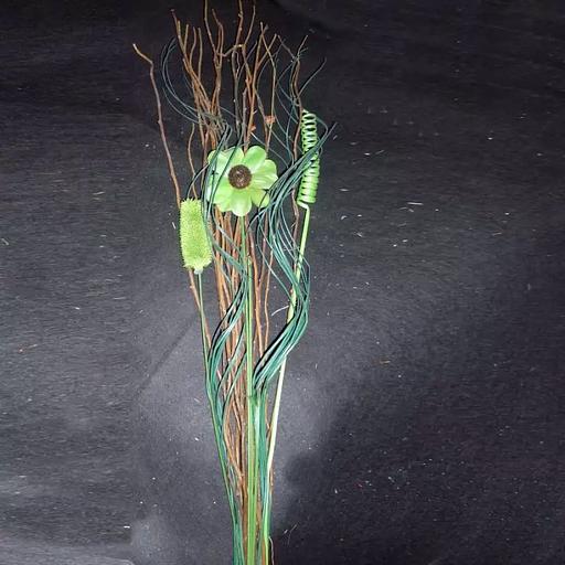 Сухоцвет три цветка и завитушка 942-01 94см фото 1