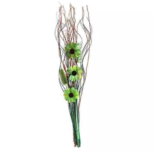 Сухоцвет три цветка и завитушка 942-01 94см фото 3