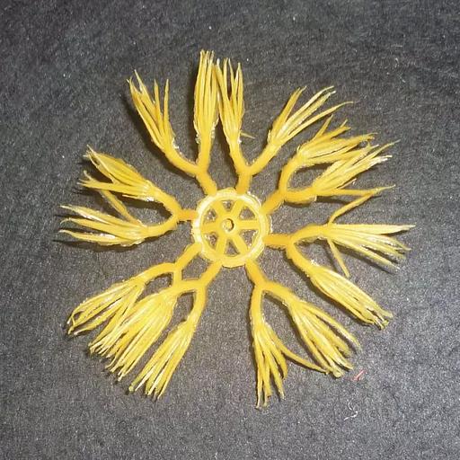 Добавка середина Жёлтая 8см #061 1125шт/кг фото 1