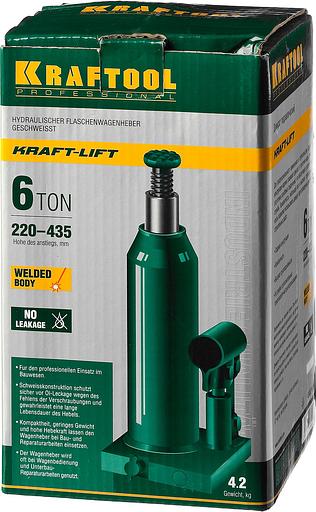 KRAFTOOL KRAFT-LIFT, 6 т, 216 - 413 мм, бутылочный гидравлический домкрат (43462-6) фото 10