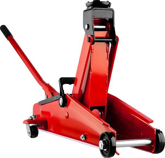 STAYER R-33 RED FORCE, 3 т, 135 - 400 мм, подкатной домкрат с увеличенным подъемом, Professional (43154-3) фото 4
