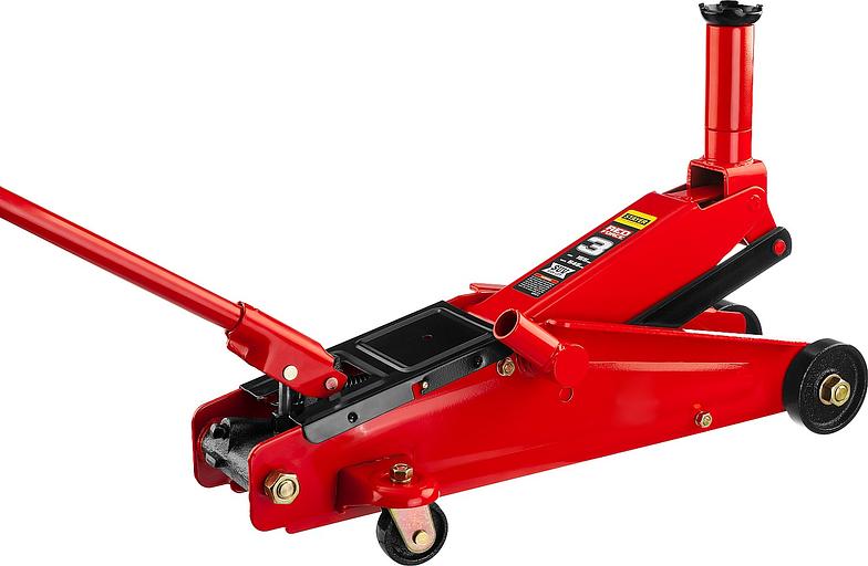 STAYER R-55 RED FORCE, 3 т, 155 - 545 мм, подкатной домкрат с высоким подъемом, Professional (43157-3) фото 6