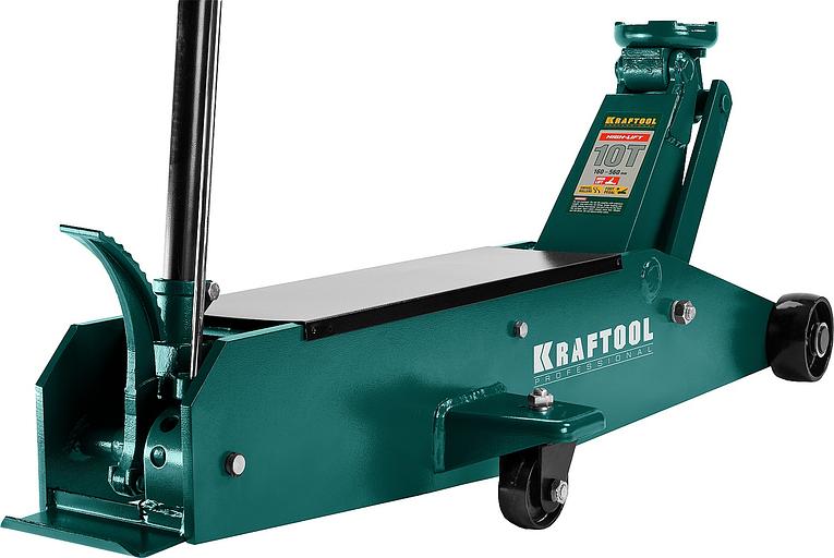 KRAFTOOL HIGH-LIFT, 10 т, 160 - 560 мм, для тяжелой техники, подкатной домкрат (43455-10) фото 3