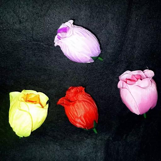 Головка розы 3сл 7см 120-108-107-106-001 1/80 фото 1