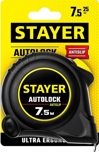 STAYER AutoLock, 7.5 м х 25 мм, рулетка с автостопом (2-34126-07-25) фото 5