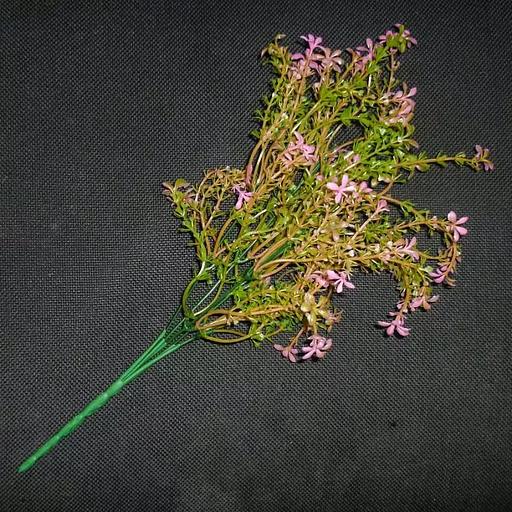 Букет 25 веток зелени зелено-розовых листиков 163-089 37см фото 1