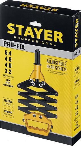 STAYER PRO-FIX, 3.2 - 6.4 мм, рычажно-складной заклепочник, Professional (3115) фото 8