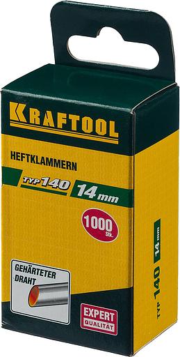KRAFTOOL скобы тип 140 (G/11/57), 14 мм, калибр 20GA. 1000 шт (31680-14) фото 2