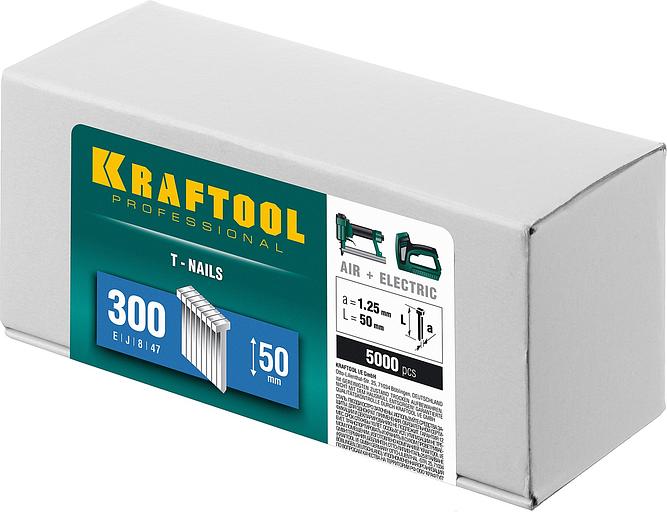 KRAFTOOL гвозди тип 300 (47/J/ F), 50 мм, калибр 18GA. 5000 шт (31785-50) фото 2