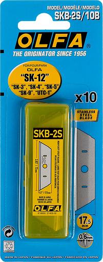 OLFA SK-12, 10 шт, 17.5 мм, из нержавеющей стали, трапециевидное лезвие (OL-SKB-2S/10B) фото 5