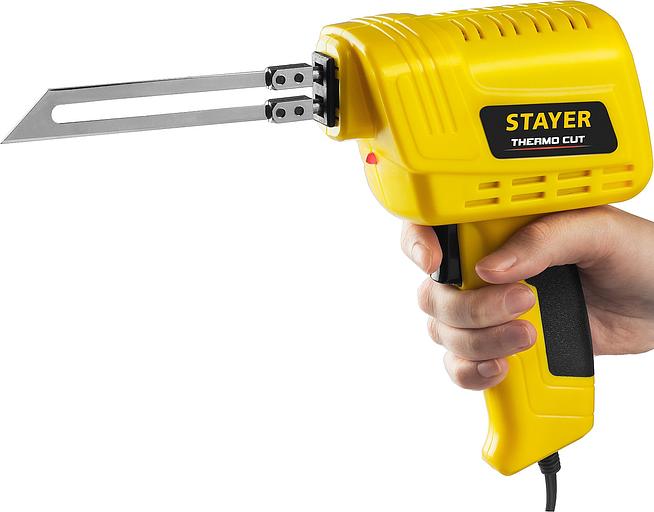 STAYER Thermo cut, 150 Вт, в наборе: 2 ножа, быстрый рез пенопласта + пластика, прибор для терморезки (45255-H2) фото 2