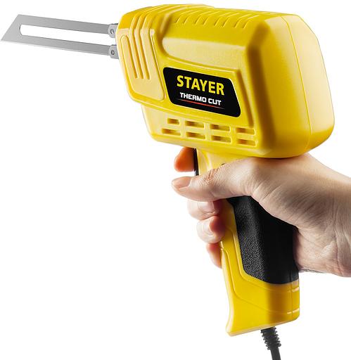 STAYER Thermo cut, 150 Вт, в наборе: 2 ножа, быстрый рез пенопласта + пластика, прибор для терморезки (45255-H2) фото 3