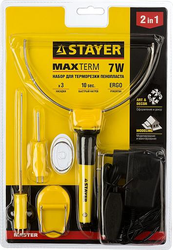 STAYER MAXterm, 7 Вт, в наборе: 3 насадки, аккуратный рез пенопласта + пластика, прибор для художественной резки (45257-H3) фото 5