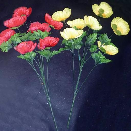 Букет больших маков 7 голов 922-047 72см фото 1