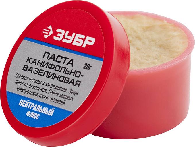 ЗУБР Паяльная паста, 20 г, канифольно-вазелиновая, флюс (55475-020) фото 2