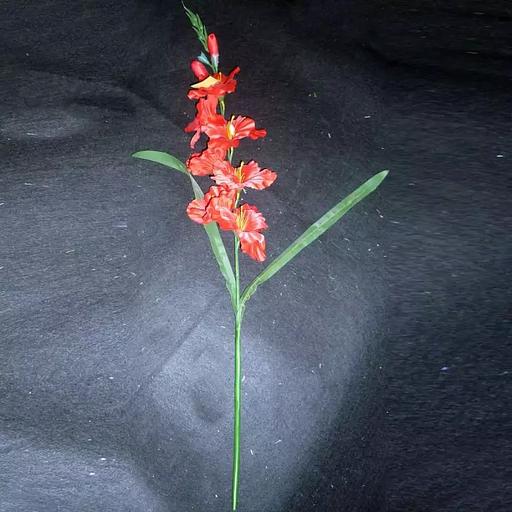 Ветка с цветами гладиолус ассорти 943-4 52см фото 1