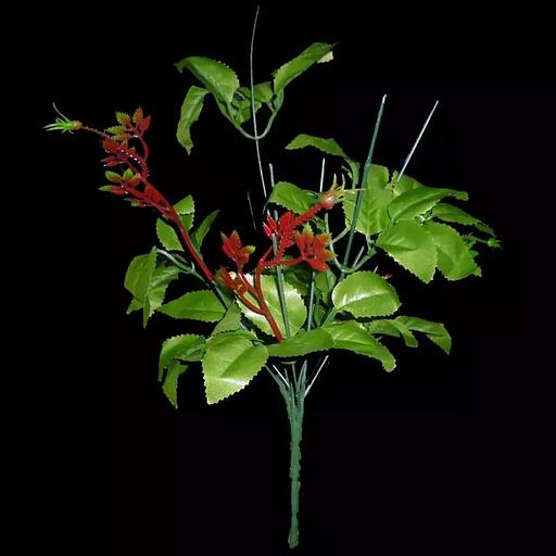 Подбукетник 7 голов 7 шестилистов с 3 велюшками 38см 006-029/096 фото 1