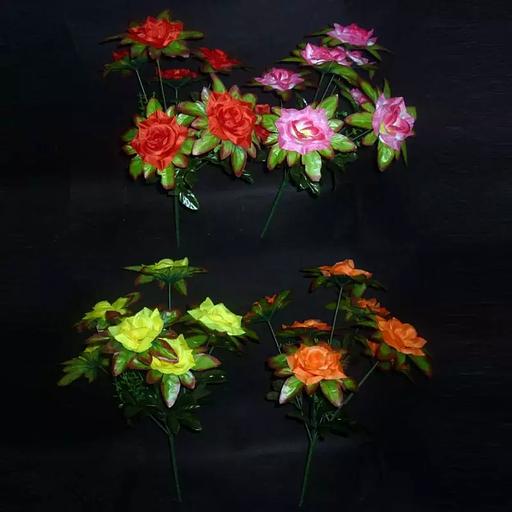 Букет роз на 7 голов 47см 060-322 фото 1