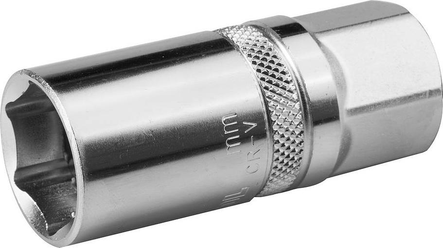 KRAFTOOL 1/2″, 16 мм, свечная торцовая головка с резиновой вставкой (27812-16) фото 1