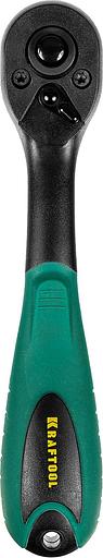 KRAFTOOL 1/4″, 72 зубца, пластиковое покрытие, трещотка для торцовых головок (27796-1/4) фото 1