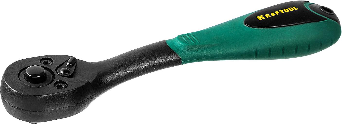KRAFTOOL 1/4″, 72 зубца, пластиковое покрытие, трещотка для торцовых головок (27796-1/4) фото 2