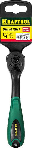 KRAFTOOL 1/4″, 72 зубца, пластиковое покрытие, трещотка для торцовых головок (27796-1/4) фото 5