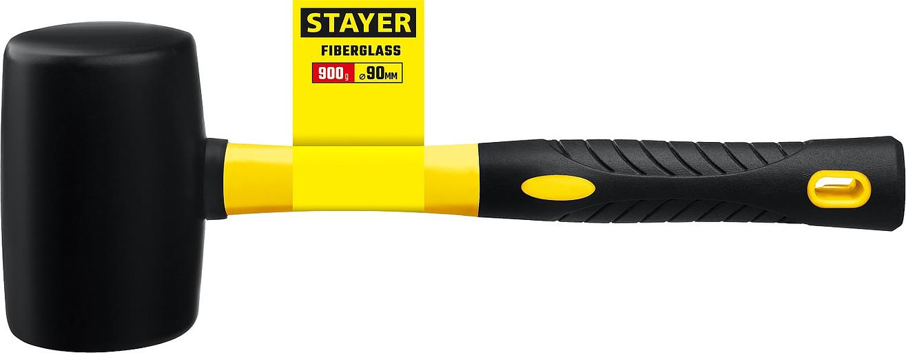 STAYER 900 г, чёрная, резиновая киянка, Professional (2054-90) фото 2