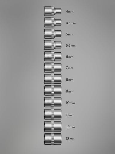 STAYER RSS 12S, 12 предм., (1/4″), набор торцовых головок и бит-головок (27754-H12) фото 3