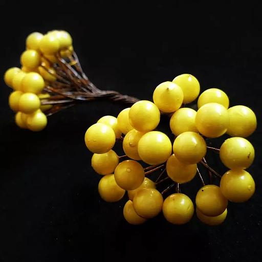 Тычинки круглые на проволоке Ø0,8см L13см фото 1