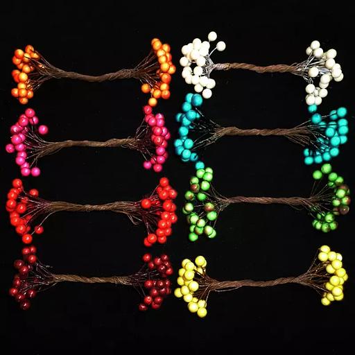 Тычинки круглые на проволоке Ø0,8см L13см фото 2