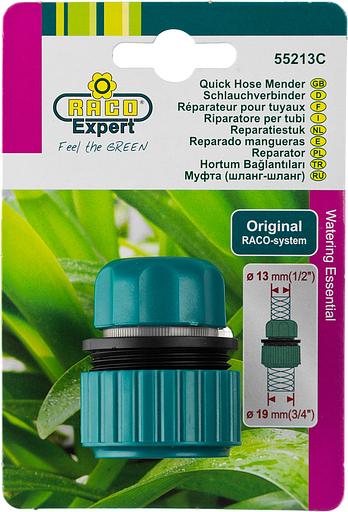 RACO ORIGINAL, 1/2″ x 3/4″, для шланга, из ABS пластика, ремонтная муфта (4250-55213C) фото 3