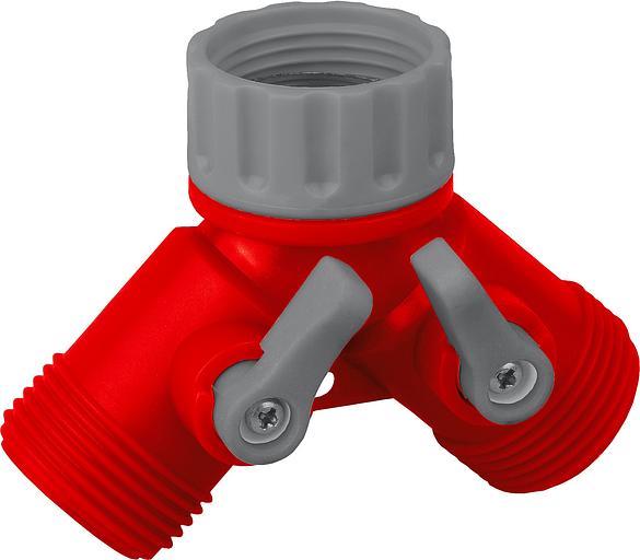 GRINDA GS-2, 3/4″, двухканальный, с внутренней резьбой, ударопрочный пластик, поливочный распределитель (8-426310) фото 1