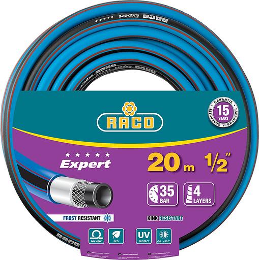 RACO EXPERT, 1/2″, 20 м, 35 атм, четырёхслойный, армированный, поливочный шланг (40302-1/2-20) фото 1