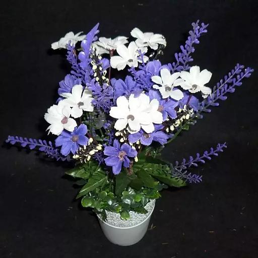 Букет искусственных цветов высокий в кашпо 550 фото 1