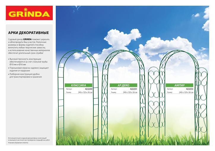 GRINDA 14 х 310 см, зеленый, декоративный бордюр для цветников (422223-G) фото 3