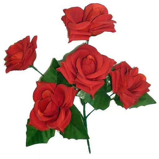 Букет роз 5 голов 30см 038-102 фото 1