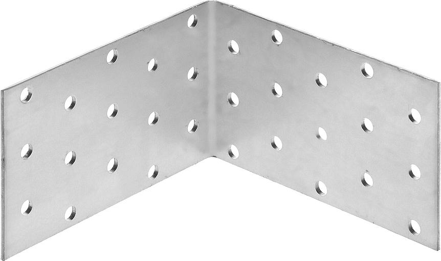 ЗУБР УКР-2.0, 60 x 100 x 100 x 2 мм, цинк, равносторонний крепежный уголок (310206-060-100) фото 1
