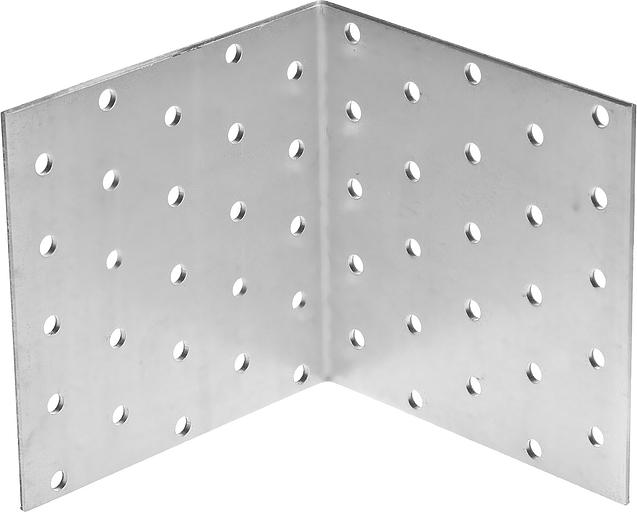 ЗУБР УКР-2.0, 100 x 100 x 100 x 2 мм, цинк, равносторонний крепежный уголок (310206-100-100) фото 1